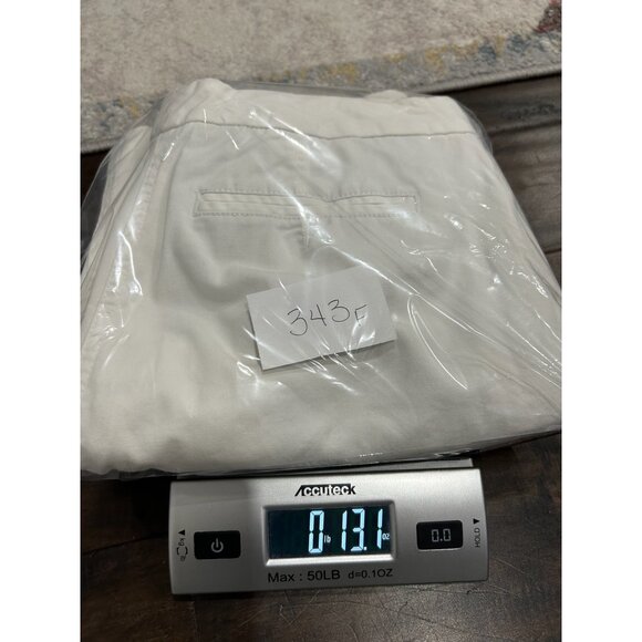 Talbots Petites Womens White Straight-Leg Cotton Blend Pants Size 6P Minimalist - Picture 8 of 8